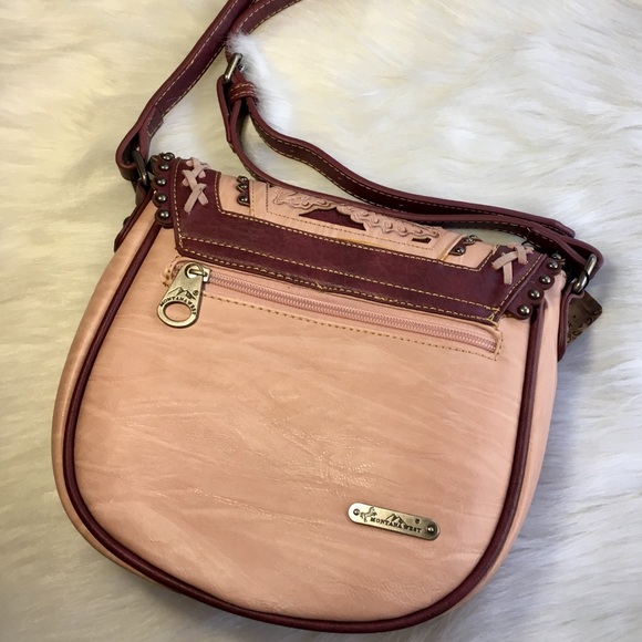 Western Crossbody Boho Floral Embellished Bag New - Picture 6 of 9